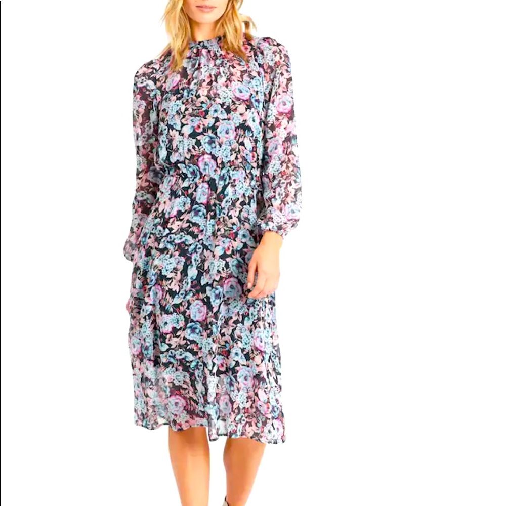 Banana Republic Chiffon MIDI Dress size S